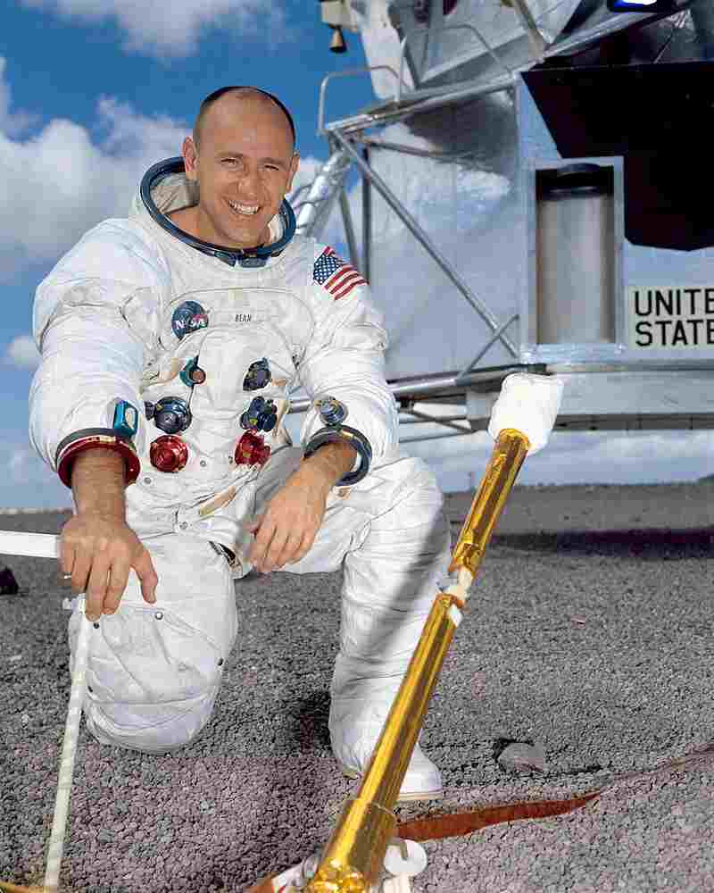 Alan bean , person who walked on the moon