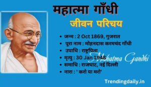 Mahatma gandhi biography in hindi